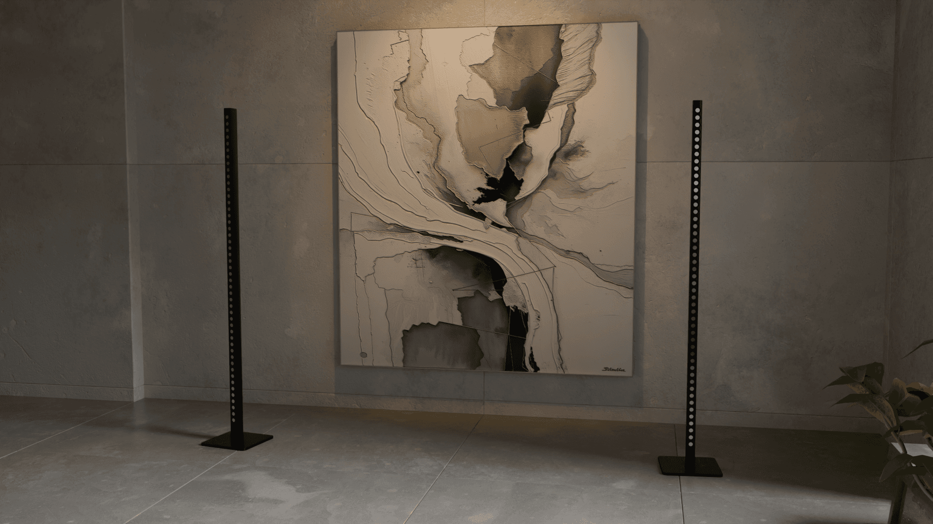 Modern listening room setup